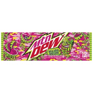 Mtn Dew Major Melon Watermelon -  12 Count